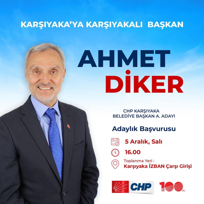Ahmet Diker Belediye Başkan aday adaylığını açıklayacak