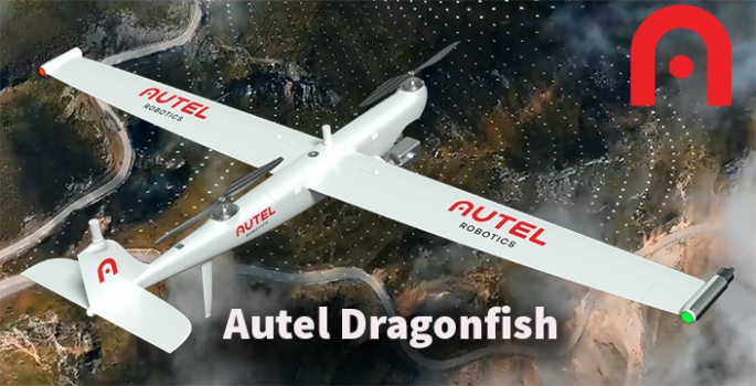 Autel Dragonfish sabit kanat vtol sağlam kompak yapısıyla dikkat çekiyor
