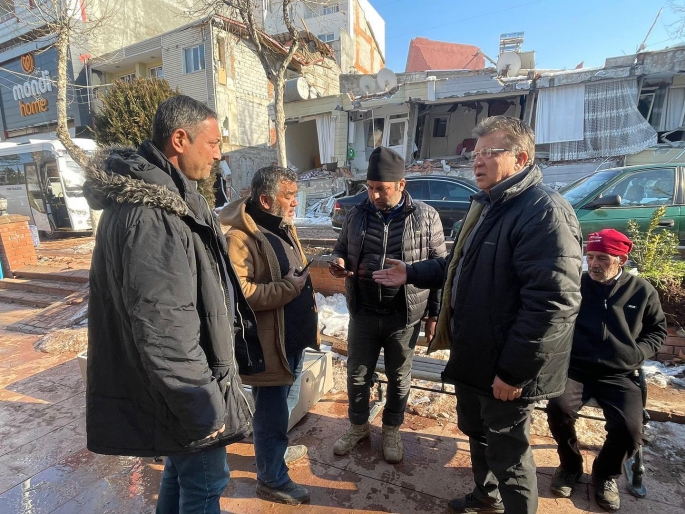 Başkan Arslan, deprem bölgesinde