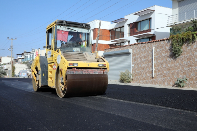 Bodrum 9 Bin Metre Sıcak Asfalt Yapıldı