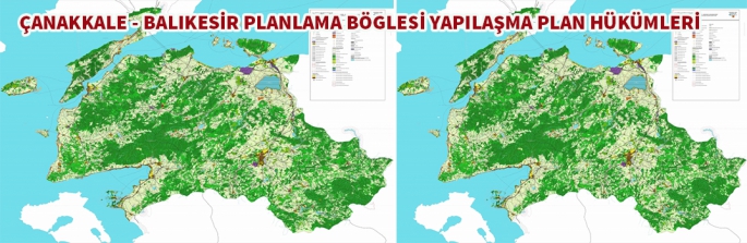 Çanakkale Balıkesir Bölgesi Yapılaşma Plan Hükümleri