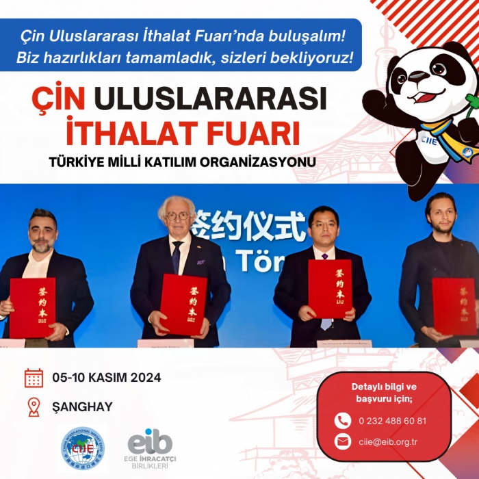 Çin Pazarına Açılmak İsteyenler İçin Büyük Fırsat: EİB, 8. Çin Uluslararası İthalat Fuarı Tanıtım Toplantısına Ev Sahipliği Yapıyor