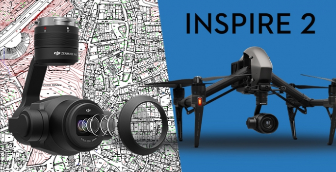 DJI İnspire 2 Zenmuse x4S metrik kamerası fotogrametriye uygun bir seçimdir