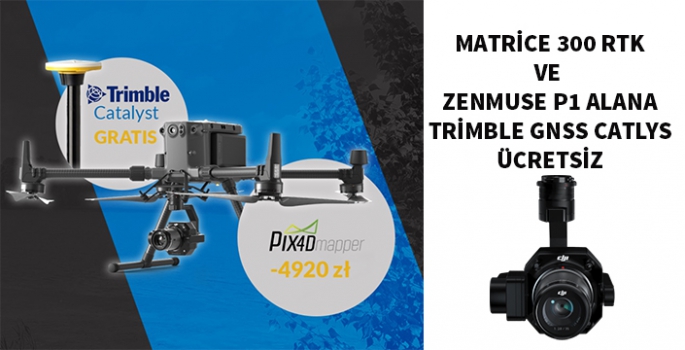 DJI Matrice 300 RTK alan Trİmble GNSS bedava