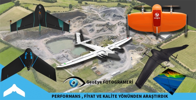 Fotogrametrik drone'ların fiyat, performans ve kalite yönünden karşılaştırdık.