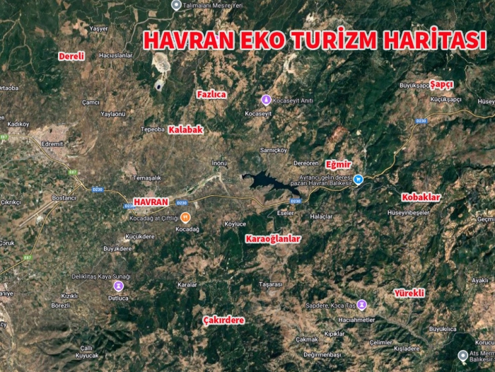 Havran Eko Turizm Haritası, minimum parsel büyüklüğü 25 dönüm oldu