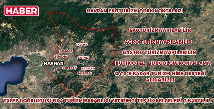 Havran Ekoturizm Noktaları Nereleridir? Ekoturizm Yatırımları