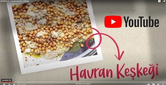 Havran Keşkeği Gastronomi Atlası'nda