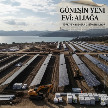 Aliağa'ya 20 MW'lık Güneş Santrali İçin Çevre Planında Değişiklik