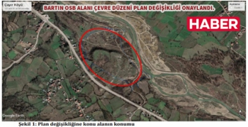 Bartın merkez Çayır Köyü OSB çevre düzeni planı onaylandı
