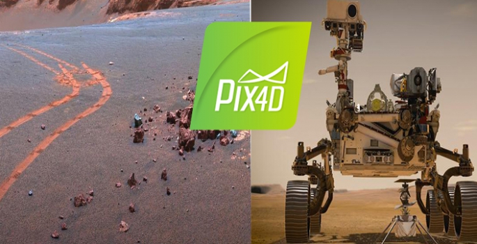 MARS yüzeyinde ilk fotogrametrik çalışmayı Pix4D yaptı