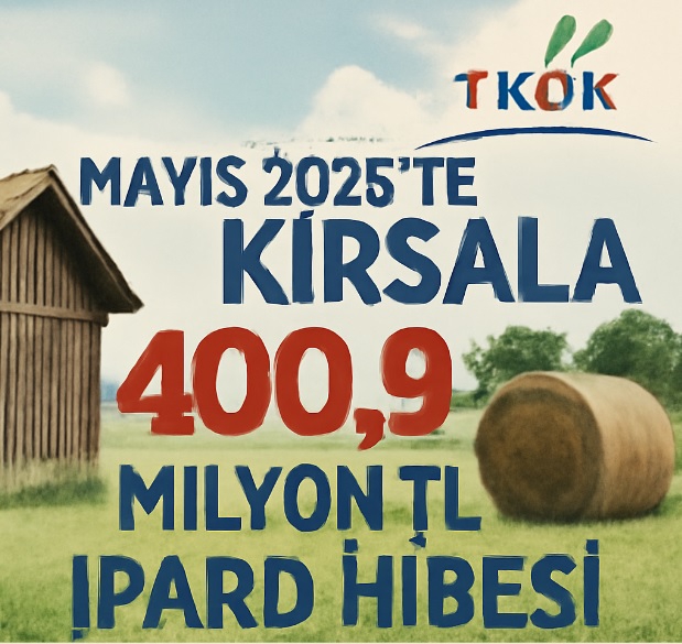 Mayıs 2025’te Kırsala 400,9 Milyon TL IPARD Hibesi: TKDK’dan Girişimcilere Dev Destek
