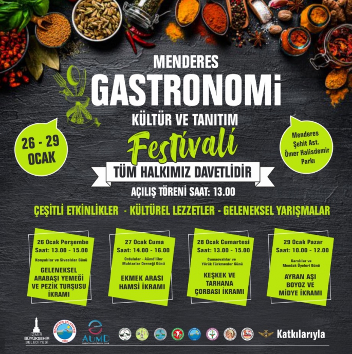 Menderes’te Gastronomi Kültür ve Tanıtım Festivali Rüzgarı