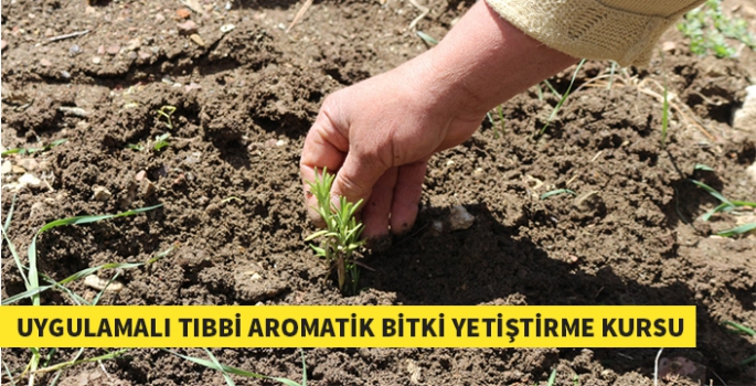 Serik'te tıbbi aromatik bitki yetiştirme kursu yapıldı.