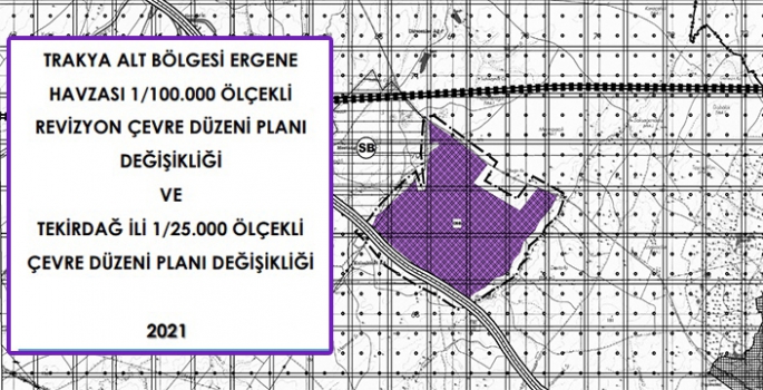 Tekirdağ PAKOP OSB Cevre Düzeni planına işlendi