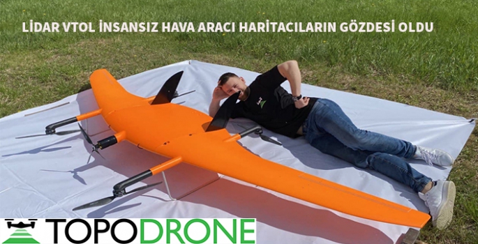 Topodrone vtol lidar tarama uçağı ile geniş alanları haritalayın