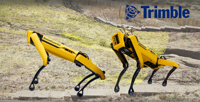 Trimble Robot Köpek haritacıların zorlu görevlerini yapıyor