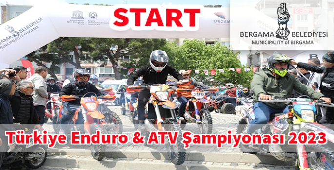 Türkiye Enduro ve ATV Şampiyonası 1. Ayak yarışları Bergama'da start aldı