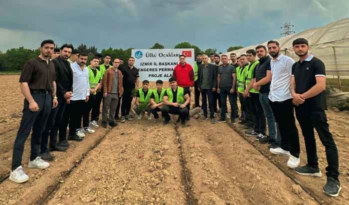 Ülkü Ocakları İzmir'den Menderes'te Tarım Hamlesi: Permakültür Proje Alanı Açıldı