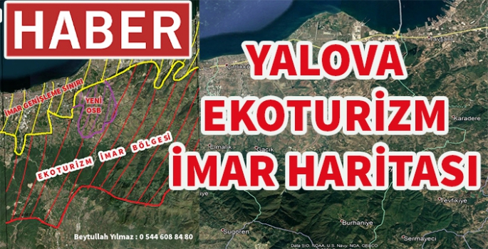 Yalova Ekoturizm imar haritası belli oldu