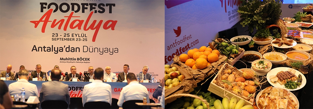 Antalya Gastronomisi Food Fest' de dünyaya tanıtıldı.