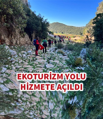 Antalya Kaş Topçu Yolu Ekoturizm'e açıldı