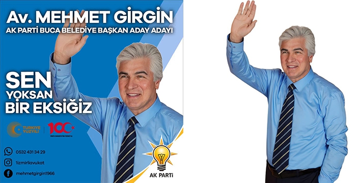 Av. Mehmet GİRGİN Buca Belediye Başkanlığı için yola çıktı.